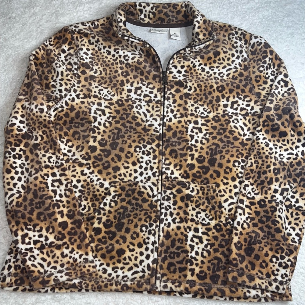 Kim Rogers Cheetah Print Jacket, Medium